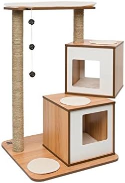 Vesper Cat Tree, Double, Walnut, 52048