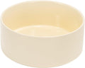 SPUNKYJUNKY 60 OZ Ceramic Dog and Cat Bowl, Modern Cute Weighted Food Water Bowl for Replacement Beige (1 Pack)