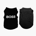2Pack Dog Security Costume Cotton Dog Shirt for Small Dog Boy Pet Clothes Security Puppy Black Vest T-Shirts Cat Top Tee Breathable Stretchy