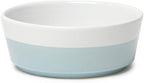 Waggo Dipper Ceramic Dog Bowl for Small and Large Breeds - Heavyweight and Durable Pet Food and Water Dish Crock, Dishwasher Safe, Modern (Cloud, Small)