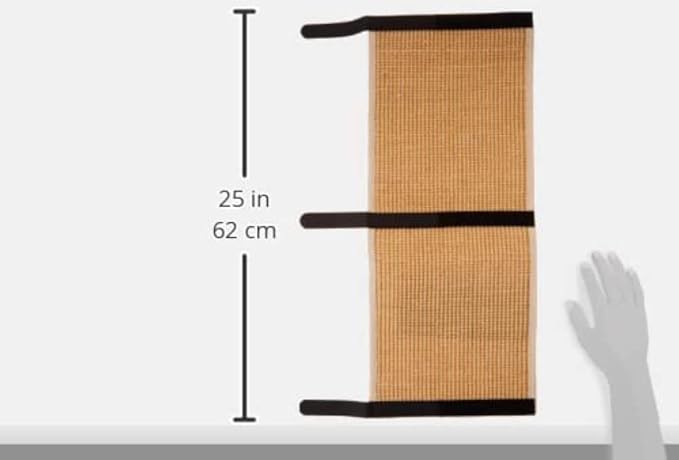 IKEA 303.777.94 LURVIG Cat Scratching Mat, Natural, Quickly Transforms a Common Table Leg Into a Scratch Mat Where Your Cat Can Stretch and Sharpen Their Claws, Dimensions 24 3/4"L x 9 7/8"W