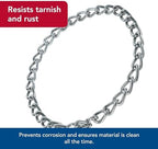 Coastal Pet Products DCP552016 16-Inch Titan Fine Chain Dog Training Choke/Collar with 2mm Link, Chrome