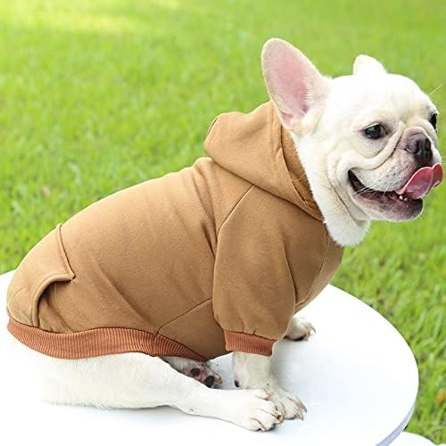 TAPBULL Dog Dresses, Fashionable Pet Dog Sweatshirt Clothes in Light Colors, Cute Cat Birthday Dress Outfit (Pink/Purple/Coffee 3-Pack), Medium