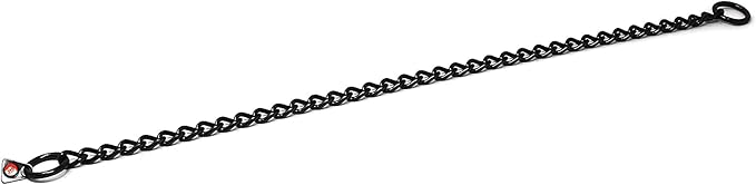 HS HERM. SPRENGER GERMANY Black Stainless Steel Choke Dog Training Collar No-Pull Slip Chain for Small Medium Large Dogs for Easy Control Show Chain Collar Made in Germany 3mm 26in (65cm)