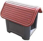 Indoor Outdoor Dog House Small to Medium Pet All Weather Doghouse Puppy Shelter (RED TOP)