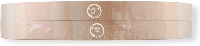 Necoichi Cat Scratcher Bowl Replacement for Indoor Cats - Cat Scratching Lounger with Reversible Usability and Extra Comfort for Lounge, Cardboard Bed Couch / (XL, Oak)