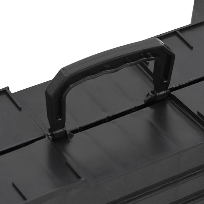 vidaXL Folding Dog Ramp - Non-Slip, Safe for Aging Pets, Easy Storage, Versatile Use, Durable Plastic, Black