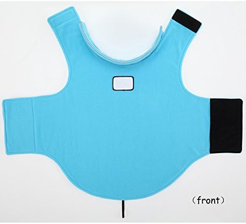 Creation Core Windproof Plush with Sport Vest Dog Clothes Night Reflective Jacket Pet Keep Warm Jacket No Pull No Choke Design Eco-Friendly for Small and Large Big Dog(Blue XXXL)