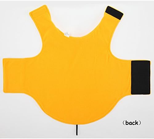 Creation Core Windproof Plush with Sport Vest Dog Clothes Night Reflective Jacket Pet Keep Warm Jacket No Pull No Choke Design Eco-Friendly for Small and Large Big Dog(Yellow XXXL)