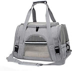 Cat Carriers, Dog Carriers, Pet Carriers – Airline-Approved Soft-Sided Bag for Cats & Small Dogs (Up to 15 lb), Foldable, Breathable Mesh, Privacy Cover, Washable & Lightweight