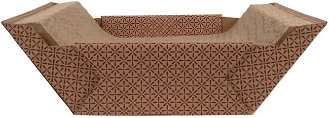 Petlinks Scratcher's Choice+ Cradle Catnip-Infused Corrugate Cat Scratcher & Lounge, 16" L X 4" W X 14" H