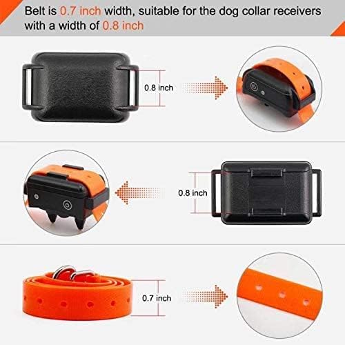 Universal 27 ½” X ¾” Replacement Band Strap for Dog Training Collar - Adjustable Waterproof TPU for Remote E-Collar, Static/Vibration Shock Trainer