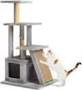 EveryYay by Petco Cozy Condo 4-Level Cat Tree with Ramp for Large Cats 45.1" H