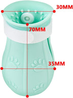 Gigicloud 4 Pcs Anti-Scratch Cat Foot Cover, Adjustable Prickly Anti-Off Silicone Cat Paw Protector Shoes Multifunctional Cat Foot Shoes Pet Washing Claw Foot Cover for Bathing Shaving Grooming