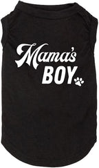 Dog Shirts Letter Printed Vest for Small Large Dogs Slogan Costume Dog Pajamas Puppy Gift Pet Clothes Mama's Boy (X-Large, M-Black)
