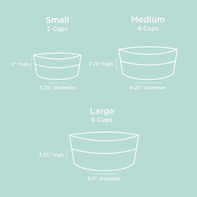 Waggo Dipper Ceramic Dog Bowl for Small and Large Breeds - Heavyweight and Durable Pet Food and Water Dish Crock, Dishwasher Safe, Modern (Small, Buttercream)