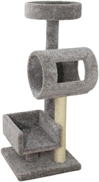 Asian Climber Cat Tree - 48" H x 24" W x 18" D, Features Sisal-Wrapped Posts for Scratching and Elevated Perch for Cat Relaxation, Perfect for Active Indoor Cats and Stylish Home Decor