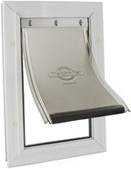 PetSafe Freedom Aluminum Pet Door for Dogs and Cats, Small, White, Tinted Vinyl Flap