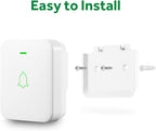 AVANTEK Wireless Door Bell, WA-11 Waterproof Battery Operated Doorbell Chime Operating at 1000 Feet, Portable Door Chime kit with 52 Melodies, 5 Volume Levels, and CD Quality Sound