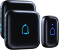 Wireless Doorbell 1000 Feet with 66 Chimes Waterproof 115dB 7 volume levels Mute Mode with LED Flash Doorbell Ringer Wireless for Kids Room Teachers Classroom Home Office & Hearing-Impaired IP66
