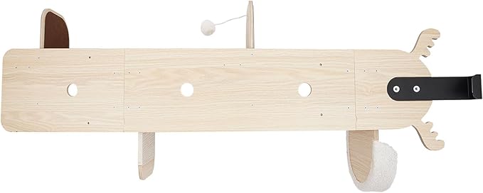 Door-Mounted Cat Tree, Cat Climbing Frame with Cat Scratching Board, 4-Tier Cat Climbing Frame Door Hanging Cat Tree Vertical Cat Tree Tower for Indoor Using