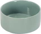 SPUNKYJUNKY 42OZ Ceramic Dog and Cat Bowl, Modern Cute Weighted Food Water Bowl for Replacement Morandi Green (1 Pack)