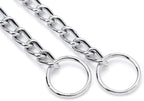 Dog Chain Collars Heavy Chain Dog Metal Collars for Pulling Collar Martingale Puppy Collars for XXS XS Small Medium Large Big XL Breed Dogs, Silver S