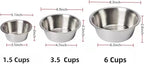 FOYO Stainless Steel Pet Bowls Set - Dog Bowls for Large Dogs, 49 OZ Food and Water Dishes, Set of 2