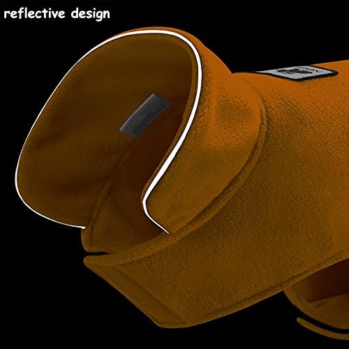 Creation Core Windproof Plush with Sport Vest Dog Clothes Night Reflective Jacket Pet Keep Warm Jacket No Pull No Choke Design Eco-Friendly for Small and Large Big Dog(Yellow XS)