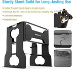 2.4 Gallon Elevated Large Dog Water Bowl,14" Raised Stainless Steel Bowl with Stand for Large Breed, Full Metal Dog Feeding Station for Relief Joint Pressure, Easy Clean for Indoor & Outdoor Uses