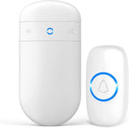 Wireless Doorbell, SECRUI Door bell Over 1000ft Coverage with 2 Plug-In Receivers, 1 Waterproof Push button, 52 Chimes, 110dB loud Sound Colorful LED Flash