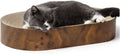 NECOICHI Cat Scratcher Bowl Capsule for Indoor Cats - Cat Scratching Lounger with Reversible Usability and Extra Comfort for Lounge, Cardboard Bed Couch