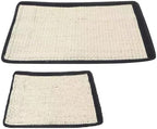 Cat Scratcher Mat Natural Sisal 2 Pack Cat Scratch Mats Sisal Thin Scratcher Mat with Velcro Protecting Furniture Sofa Chair Desk Legs 16X12 and 12X6 in