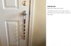 Warner Arctic Sleigh Bells Decorative Leather Strap Door Bells USA (10" with 3 Bells, Brown Leather with Silver Bells)