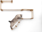 Catastrophic Creations Play Cat Condo— Cat Tree Wall Mounted—Cat Wall Bridge — Lounge and Play Furniture — Cat Wall Furniture Set— Cat Climbing Shelves—Wall Mounted Cat Furniture