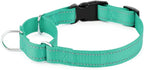 Plutus Pet Reflective Martingale Collar with Buckle - Durable and Adjustable Training Collar for No Pulling, Dog Choker Collar for Small Medium Large Dogs, Teal, M