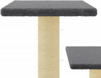 vidaXL Cat Tree Dark Grey Engineered Wood, Plush, Sisal Medium Cat Tree