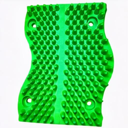 The Original ScratchnAll Animal Scratch Pad, Flexible Acupressure Nubs & Interlocking Design, Very Durable & All-Weather, Great for Domestic, Barnyard and Zoo Animals - USA Made, Lime Green