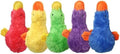 Multipet Duckworth Squeak Plush Dog Toy, 4 Inches (Pack of 2) (One of each Color)