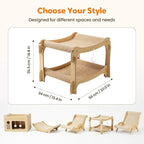 2026 New Cat Recliner Scraper Board, Large 2 in 1 Cat Recliner Scratch Board, Durable Cat Scratching Pad Cat Scratcher Bed Cardboard Cat Scratchers for Indoor Cats (C)