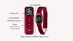 Dog Training Collar,Non-Shock Luxury Bark Collar-Adjustable Fit, No Shock for Small,Medium,Large Dogs, Advanced Technology with Remote, Automatic Bark Collar, Rechargeable, Anti-Barking,Red