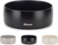 Ceramic Dog Bowl - 5.5-Inch Small & Medium Dog Feeder, Spill Resistant, Heavy Duty Modern Pet Bowl (16 oz) Black
