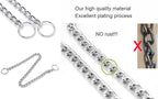 Chain Choke Collar for Dogs, Metal Slip Link Training Heavy Duty Dog Choker Collar Martingale Puppy Collars for XS Small Medium Large Big XL Breed Dogs (Silver, S(Neck Max 16inch) D2.5mm)