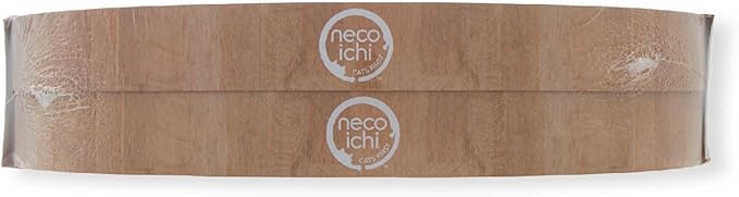 Necoichi Cat Scratcher Bowl Replacement for Indoor Cats - Cat Scratching Lounger with Reversible Usability and Extra Comfort for Lounge, Cardboard Bed Couch / (Regular, Oak)