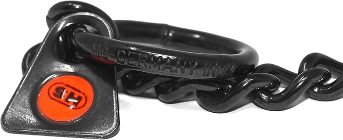 Herm Sprenger Black Stainless Steel Choke Dog Training Collar No-Pull Slip Chain for Small Medium Large Dogs for Easy Control Show Chain Collar Made in Germany 2mm 26in (65cm)