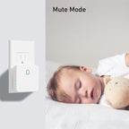 Wireless Doorbell with 1000ft Range, Adjustable Volume, Waterproof Design, Hassle-Free Installation, 32 Melodies, White （1 Receiver+1 Button）