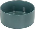 SPUNKYJUNKY 42OZ Ceramic Dog and Cat Bowl, Modern Cute Weighted Food Water Bowl for Replacement Light Green (1 Pack)