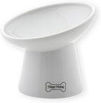 Necoichi Raised Dog Food Bowl, Elevated, for Dogs and Cats, Pets Feeding Feeder Non-Slip for Small Dogs Dishwasher and Microwave Safe, No.1 Seller in Japan! (Dog, Extra Wide Tilted)