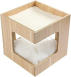 Cat Tree Cat Tower Simple home style single double-layer plate cat table multifunctional nest frame integrated cat climbing frame assembly splicing cat litter Cat Tree Condo Cat Tree Indoor Climbing (