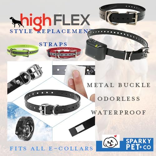 Replacement Strap for SportDOG Collars - 3/4" Wide Ultra-Durable Dog E-Collar Replacement for Training, Bark, Shock, Electric, and GPS Collars - 28" Adjustable Length SportDOG (Reflective Pink)